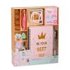Darnassus DIY Journal Set for Girls Gifts Scrapbook Supplies Complete Kit for Kids Ages 6 and Up, Bullet Journal Notebook, Glue and Tape (Pink) view 1