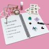 Darnassus DIY Journal Set for Girls Gifts Scrapbook Supplies Complete Kit for Kids Ages 6 and Up, Bullet Journal Notebook, Glue and Tape (Pink) view 3