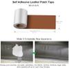 ILOFRI Self Adhesive Leather Repair Patch Tape 3x60 inch, Vinyl and Leather Repair Kit for Furniture, Couches, Car Seat, Boat Seat, Sofa, Vinyl Upholstery, Chair, Interior - Light Brown #2 view 3