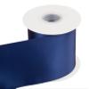 3" Inch Double Faced Satin Ribbon Navy Solid Polyester Craft Ribbon - 25 Yards Perfect for Gift Wrapping, Crafts, Wreath, Wedding Party Ceremony Decoration, Floral Arrangement, Sewing view 2