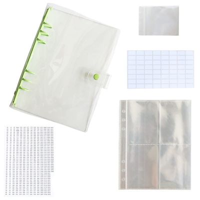Diamond Painting Beads Storage Book Diamonds Container A5 Album Binder with Pockets Self Sealing Plastic Bags Clear Loose Leaf Organizer,Diamond Painting Rhinestone Storage