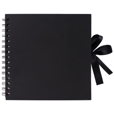 Vienrose Scrapbook Photo Albums DIY Hardcover Pictures Book 8x8 Inches 40 Black Pages for guest book Wedding Birthday