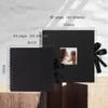 Vienrose Scrapbook Photo Albums DIY Hardcover Pictures Book 8x8 Inches 40 Black Pages for guest book Wedding Birthday view 3