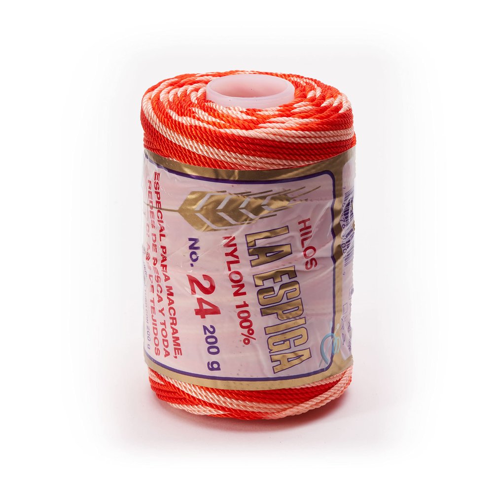 Espiga No.24-100% Nylon Omega String Cord for Knitting and Crochet - 65 Orange Hues