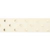 1.5" Ivory/Gold Foil Dots Grosgrain Ribbon 100 Yards view 2