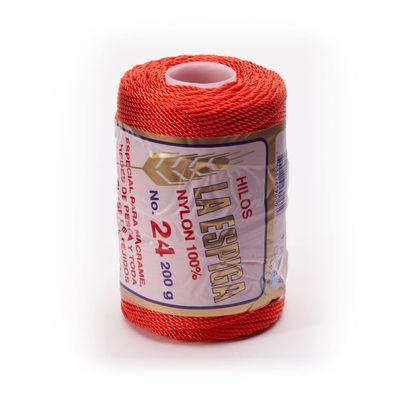 Espiga No.24-100% Nylon Omega String Cord for Knitting and Crochet - 05 Blood Orange