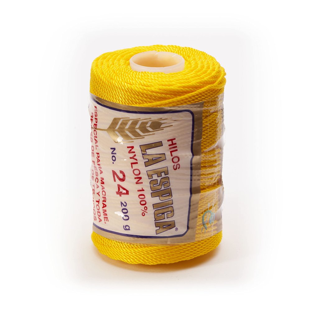 Espiga No.24-100% Nylon Omega String Cord for Knitting and Crochet - 04 Canary Yellow
