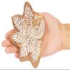 IBA Indianbeautifulart Textile Printing Block Peacock Hand Carved Wooden Stamp Wood Block Printing Textile Stamp for Fabric/Pottery Blocks- 5 Inches view 4