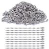 SHOUCAN 1000 Pcs Ball Bead Chain 2.4 Mm Diameter, Metal Beaded Chain Tag Suitable for Key Chains, DIY Craft Creation, Silver,Length 12cm view 1