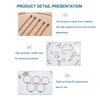 SHOUCAN 1000 Pcs Ball Bead Chain 2.4 Mm Diameter, Metal Beaded Chain Tag Suitable for Key Chains, DIY Craft Creation, Silver,Length 12cm view 3