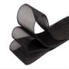 1 Sheer Organza Ribbon, Black Shimmer Chiffon Ribbon for DIY Crafts Wedding Party Decorations, Gift Wrapping Bridal Bouquets (50 Yards) view 4