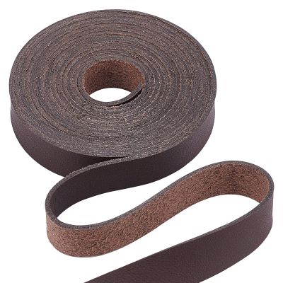 GORGECRAFT Dark Brown Genuine Leather Strap Strip 1/2 Inch Wide 79 Inch Long Leather Belt Wrap 1.3mm Thick Single Sided Flat Cord for DIY Crafts Projects Clothing Jewelry Wrapping Making