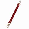 Leather Replacement Top Handle in Cherry Red Compatible with NeoNoe and Designer Bags, Wide Leather Short Handle and U-Shaped Leather Strap view 3