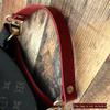Leather Replacement Top Handle in Cherry Red Compatible with NeoNoe and Designer Bags, Wide Leather Short Handle and U-Shaped Leather Strap view 4
