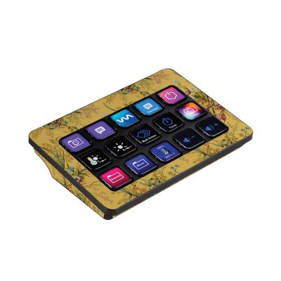 MightySkins Skin Compatible with Elgato Stream Deck MK.2 - Yellow Marble End | Protective, Durable, and Unique Vinyl Decal wrap Cover | Easy to Apply and Change Styles | Made in The USA