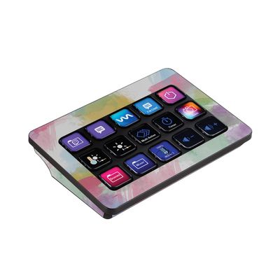 MightySkins Skin Compatible with Elgato Stream Deck MK.2 - Watercolor White | Protective, Durable, and Unique Vinyl Decal wrap Cover | Easy to Apply, Remove and Change Style | Made in The USA