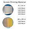 JUST 4 SIGNS 10 Pieces 9 x 14 Inch Aluminum Silk Screen Printing Frames with 110 White Mesh for Screen Printing view 4