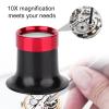 Joyzan Watch Loupe, 10X Aluminum Alloy Magnifying Glass Lens Magnifier view 3