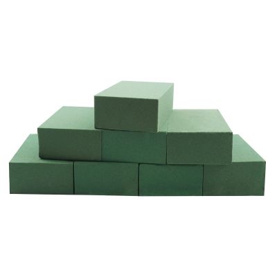 Prashent 8Pcs Floral Foam Blocks,Green Wet Dry Flower Foam Plant Foam for Fresh & Artificial Flower Arrangements DIY Craft 5.5L X 3.1W X 1.7H