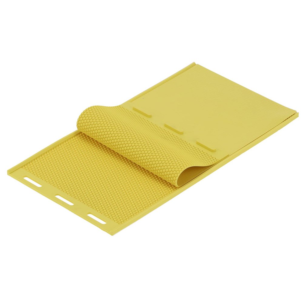 2Pcs DIY Rubber Wax Melt Molds,Beeswax Press Mold, Comb Foundation Press Mold, Flexible Beeswax Sheets, 16.5 x 9.1in Yellow, Beekeeping Accessory, Beeswax Press Mold, 2Pcs DIY Rubber Wax Melt Mo
