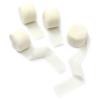 4 Rolls Cream White Handmade Fringe Chiffon Silk Ribbon 1" W x 5Yd Per Roll,Frayed Edges Ribbon Set for Gifts Wrapping,Wedding Invitations,Bouquets,DIY Crafts (1" x20Yd, Cream White) view 1