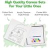 Misco Toys Canvas Paint Party Kits, 11 piece Art kit Pre-Drawn Outline Canvas for Paint and Sip 8 Colors and Brush Included, Great Gift for Kids 4+ and Adults Too! (Tractor) view 4