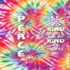 Studio M - 13" Mini Art Pole - Red Tie-Dye - Peace view 2