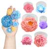 6PCS Flower Silicone Mold Set, 3D Bloom Rose Peony Fondant for Chocolate Cake Decor, Soap Candle Making Kit, Resin Epoxy Casting Polymer Clay Craft Gift view 1
