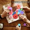6PCS Flower Silicone Mold Set, 3D Bloom Rose Peony Fondant for Chocolate Cake Decor, Soap Candle Making Kit, Resin Epoxy Casting Polymer Clay Craft Gift view 3
