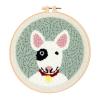 Feltsky Dobermann Punch Needle Kit for Beginners, Including 8 INCH Hoop, Pattern, Cotton Threads, Punch Needles, Needle Threader, Instruction view 1