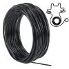 Tenn Well 9 Gauge Aluminum Wire, 50 Feet 3mm Bendable Metal Craft Wire for Sculpting, Armature Making, Jewelry Making, Wire Weaving and Wrapping (Black) view 1