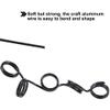 Tenn Well 9 Gauge Aluminum Wire, 50 Feet 3mm Bendable Metal Craft Wire for Sculpting, Armature Making, Jewelry Making, Wire Weaving and Wrapping (Black) view 2