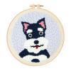 Feltsky Schnauzer Punch Needle Kit for Beginners, Including 8 INCH Hoop, Pattern, Cotton Threads, Punch Needles, Needle Threader, Instruction view 1