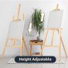 Nian Feng Wooden Easel for Painting, Large Floor Painting Stand for Adjnstable Height and Folding, 59-Inch, for Canvas Wedding Sign Poster, Art Easel for Adults and Teens (Natural) view 2