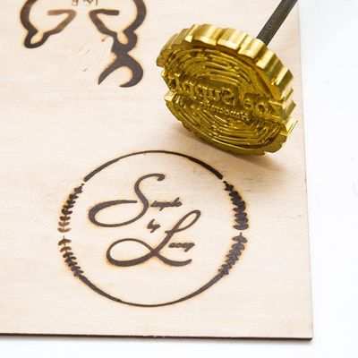 Custom Wood Branding Iron,Durable Leather Branding Iron Stamp,BBQ Heat Stamp Including The Handle, HandmadeDesign Stamp