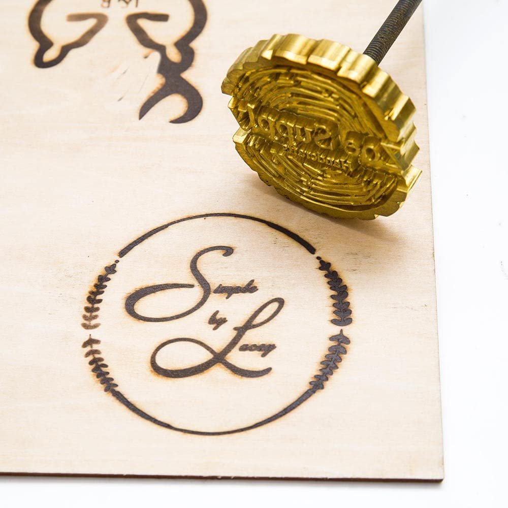 Custom Wood Branding Iron,Durable Leather Branding Iron Stamp,BBQ Heat Stamp Including The Handle, HandmadeDesign Stamp