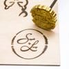Custom Wood Branding Iron,Durable Leather Branding Iron Stamp,BBQ Heat Stamp Including The Handle, HandmadeDesign Stamp view 1