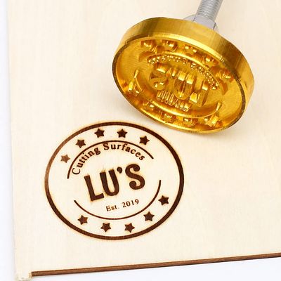 Custom Handcrafted Branding Iron,Custom Logo Heat Stamp with Handle,Custom Flame Heated Branding Iron,Custom Logo Burning Stamp