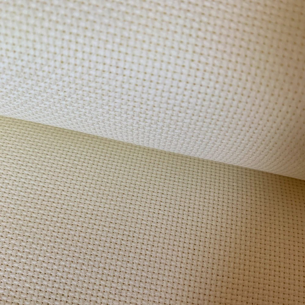 16 Count Aida Cloth Cross Stitch Fabric, Beige Cream, W29 x L39