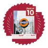 Pack of Ten Acid Free 12x18 Mats Bevel Cut for 11x14 Photos - Bright Red Suede Precut Matboards With Backing Boards and Self Seal Photo Mat Bags For Pictures, Photos, Framing - 4-ply Thickness view 1