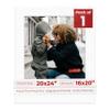 20x24 Mat Bevel Cut for 16x20 Photos - Acid Free Oyster Shell White Precut Matboard With Backing Board and Crystal Clear, Self Seal Photo Mat Bag - For Pictures, Photos, Framing - 4-ply Thickness view 1