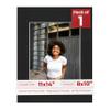 11x14 Mat Bevel Cut for 8x10 Photos - Acid Free Black Suede Precut Matboard With Backing Board and Crystal Clear, Self Seal Photo Mat Bag - For Pictures, Photos, Framing - 4-ply Thickness view 1