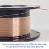 22 Gauge, Round, Dead Soft, 14/20 Rose Gold-Filled Wire - 1 FT - for Jewelry Art from WIZART view 4