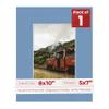 8x10 Mat Bevel Cut for 5x7 Photos - Acid Free Brittany Blue Precut Matboard With Backing Board and Crystal Clear, Self Seal Photo Mat Bag - For Pictures, Photos, Framing - 4-ply Thickness view 1