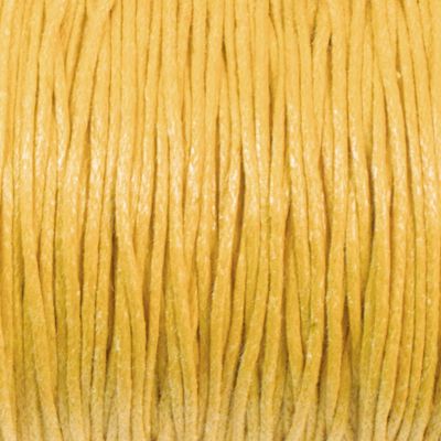 Goldenrod 1mm Waxed Cotton Cord, 70 Meters, Orange/Yellow Beading String
