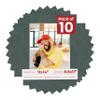 Poster Palooza Pack of TEN 11x14 Mats Bevel Cut for 8.5x11 Photos - Acid Free Dark Grey Suede Precut Matboards For Pictures, Photos, Framing - 4-ply Thickness view 1