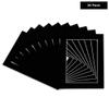 Poster Palooza Pack of 25 Acid Free 22x28 Mats Bevel Cut for 16x20 Photos - Black Suede Precut Matboards With Backing Boards and Clear Photo Mat Bags For Pictures, Photos, Framing - 4-ply Thickness view 2