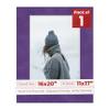 16x20 Mat Bevel Cut for 11x17 Photos - Acid Free Purple Crocus Suede Precut Matboard With Backing Board and Crystal Clear, Self Seal Photo Mat Bag - For Pictures, Photos, Framing - 4-ply Thickness view 1