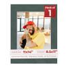 11x14 Mat Bevel Cut for 8.5x11 Photos - Acid Free Dark Grey Suede Precut Matboard With Backing Board and Crystal Clear, Self Seal Photo Mat Bag - For Pictures, Photos, Framing - 4-ply Thickness view 1
