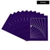 Poster Palooza Pack of Ten 11x14 Mats Bevel Cut for 8x10 Photos - Acid Free Purple Crocus Suede Precut Matboards for Pictures, Photos, Framing - 4-ply Thickness view 2